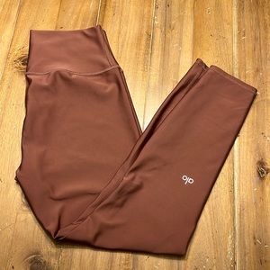 Alo High-Waist Airlift 7/8 Leggings Chestnut Size Large Fall